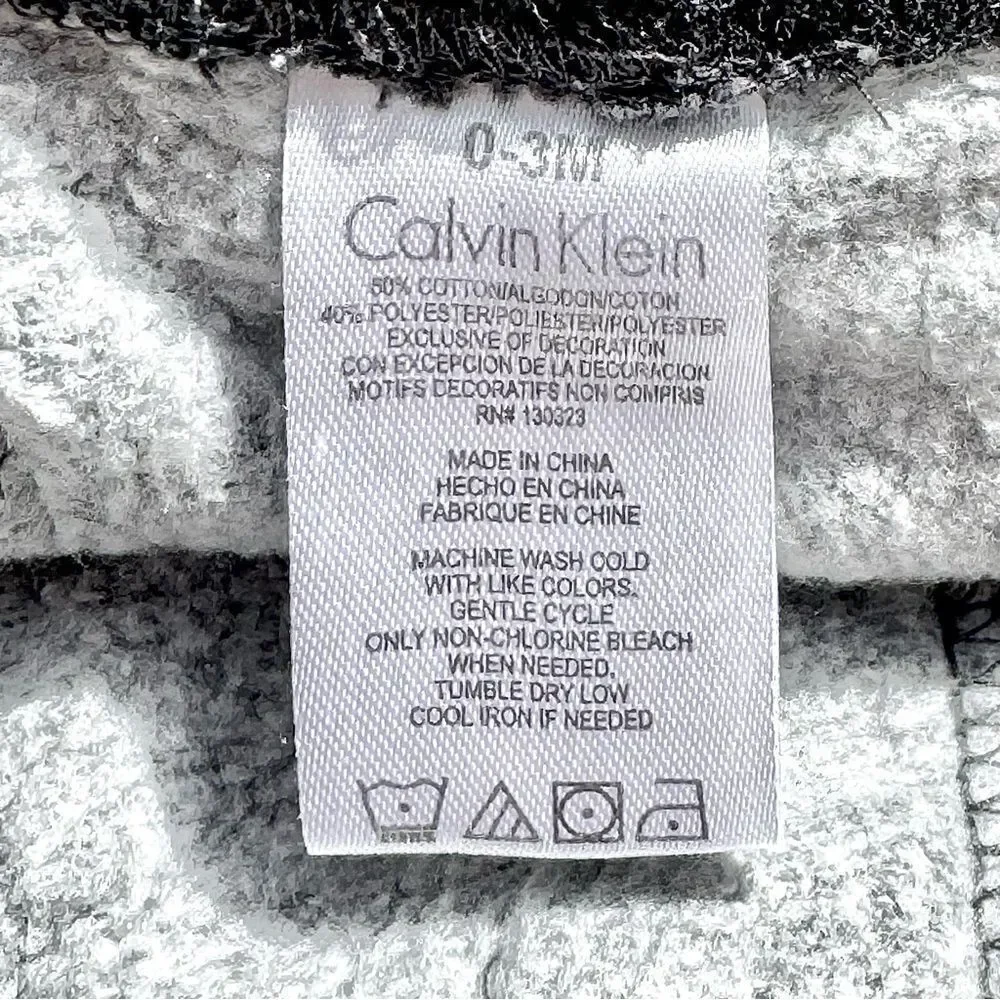 Calvin Klein Logo Sweatpants (0-3mo)